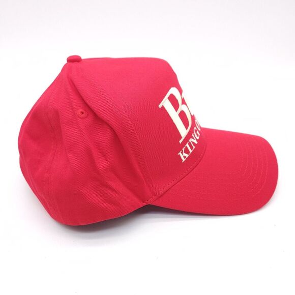 Budweiser Bud King Of Beers Pacsun Snapback Trucker Hat Red Embroidered Ball Cap - Picture 4 of 7